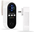 5-in-1 Combination Gas & Carbon Monoxide Detector with Battery Backup,Plug in Natural Gas Detector & CO Alarm with Temperature(°F) & Humidity Sonsor,Propane & CO Detector for Home,RV,Apartment