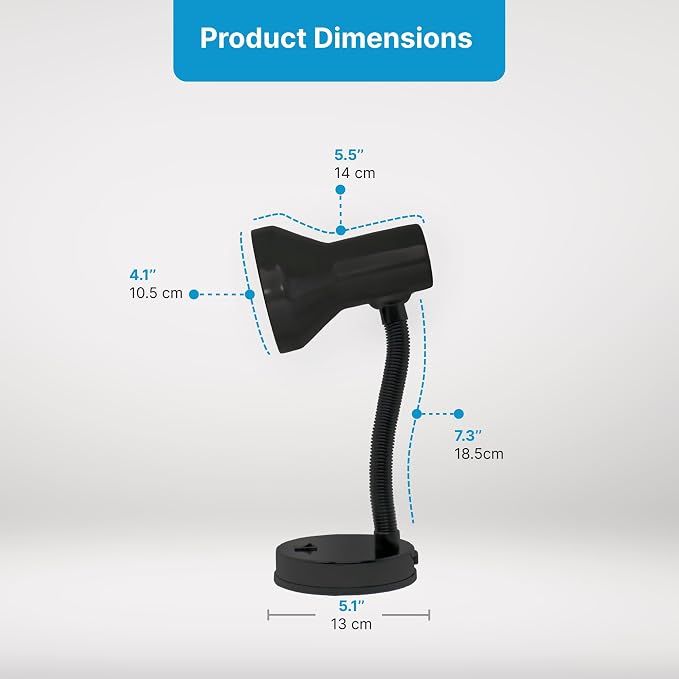 Xtricity LED Desk Light, 360° Adjustable Gooseneck, | Home and Office Lamp - Image 7
