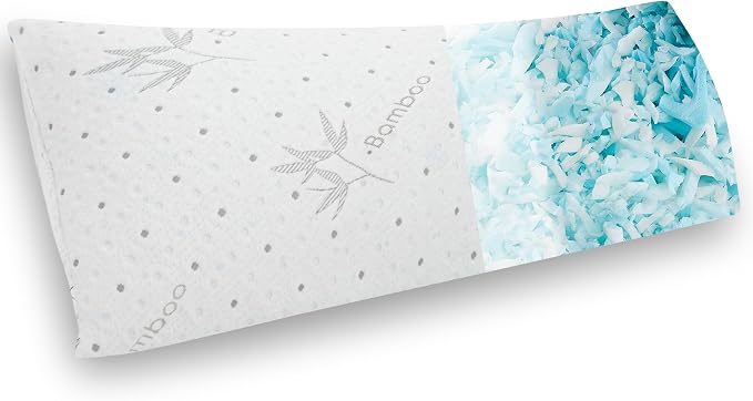 Dreamood Body Pillow with Soft Pillowcover Shredded Memory Foam by Dreamood