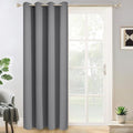 Yakamok Grey Room Darkening Curtains 84 inch Gray Sliding Door Drapes | 1 by Yakamok
