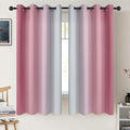 COSVIYA Grommet Room Darkening Ombre Pink Curtains W52xL63 inch | Pink and by COSVIYA