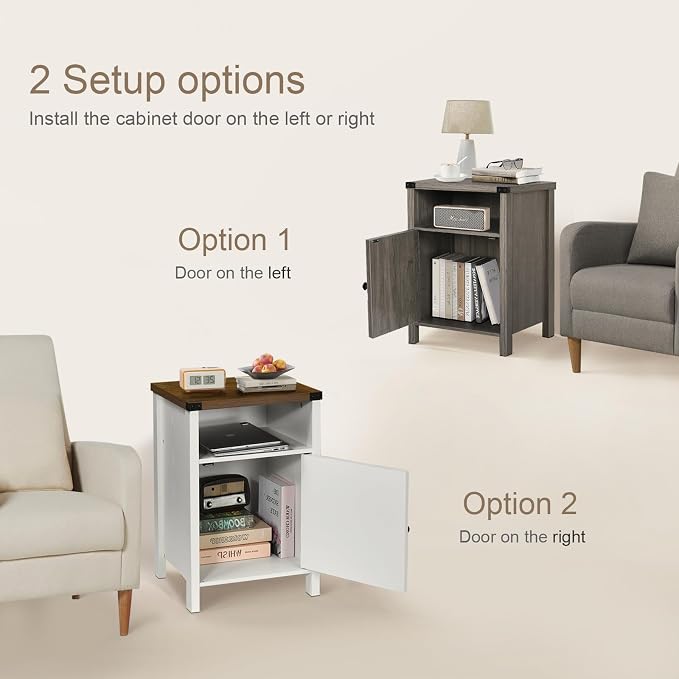 Farmhouse End Table, Nightstand - Image 5