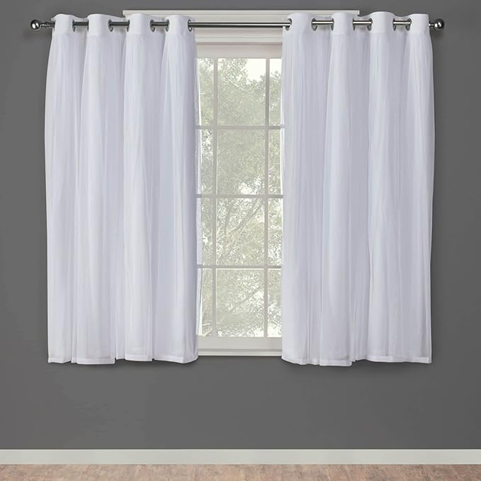 TOWN & COUNTRY LUXE Talia Double Layer Indoor Curtains, Sheer and Room - Image 2