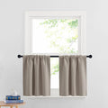 RYB HOME Cafe Blackout Curtains 24 inch Length, RV Camper Window Curtains | by RYBHOME
