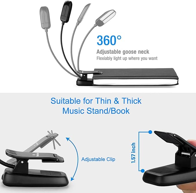 Vekkia 14 LED Rechargeable Book Light - Image 6