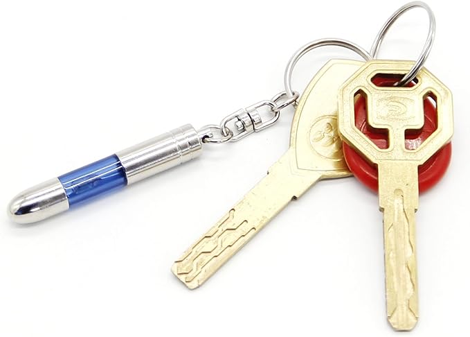 SWEETHOMEDECO 4 Packs Car Static Human Body Static Eliminator Discharger, Silver Tone High Voltage Anti-Static Keychain ESD Tool Sets, Charger 1811