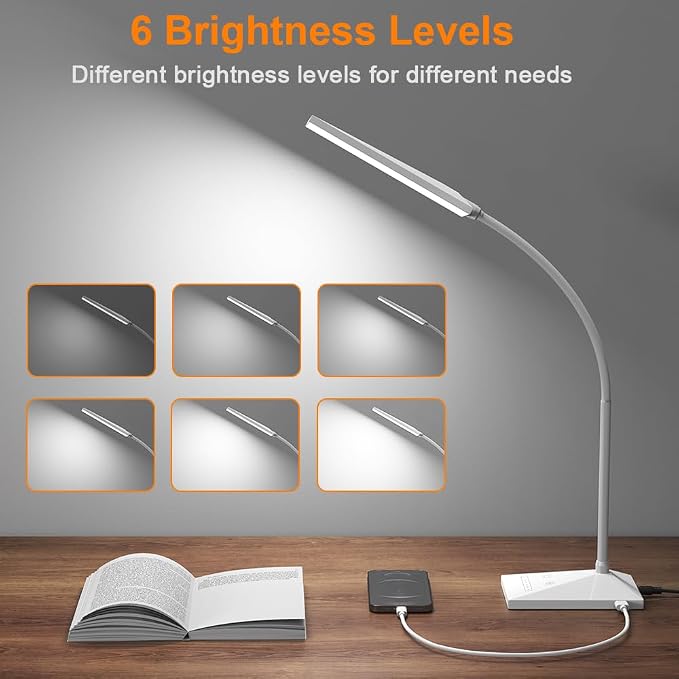 Vansuny Eye-Caring LED Desk Lamp, Reading Light - Image 3