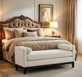 66.34" Upholstered End of Bed Bench by Unknown