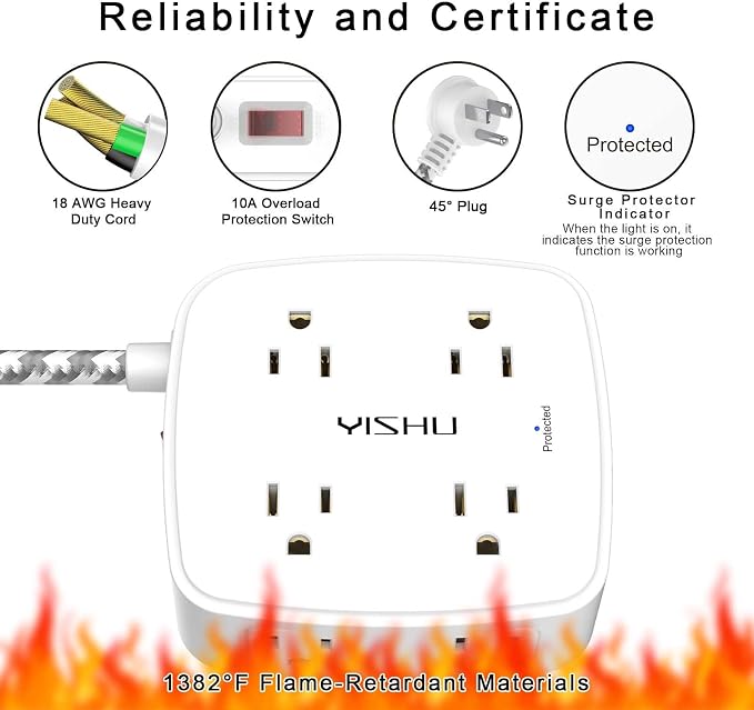 Surge Protector Power Strip - Image 6