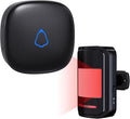 Wireless Motion Sensor Alarm Indoor, 1 PIR Detector + 1 Receiver, Movement Activated Doorbell Chime for Home Doorway/Business Entry/Garage Security/Store Entrance, Pet/Elderly/Dementia Monitor (Black)