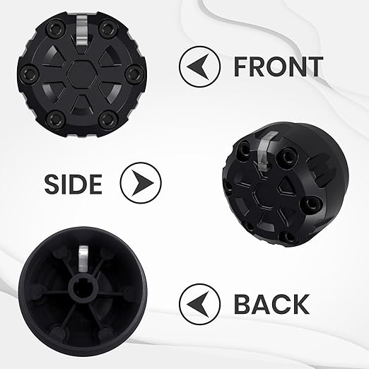 4 Pack - 2nd Gen Tacoma Accessories AC Knob Upgrade - 2005,2006,2007,2008,2009,2010,2011,2012,2013,2014,2015 Tacoma Climate Control Dial Mods Set - for Toyota Interior Replacement Kit
