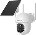 ARCCTV Solar Security Cameras Wireless Outdoor, 4MP 360° View Battery Powered Outdoor Camera, Night Vision with Spotlight, 2-Way Audio, PIR Motion Sensor, 2.4G/5G Dual Band WiFi, SD/Cloud Storage