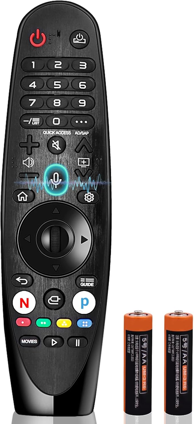 Voice Magic Remote Control for LG MR20GA AKB75855501with Voice and Pointer Also Universal for MR19BA MR21 MR22 MR23 MR24 GA GN GC MR18BA MR650A, with Pointer Function