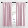 NICETOWN Window Curtains for Bedroom, Baby Pink, 2 Panels, W42 x L48 -Inch by NICETOWN