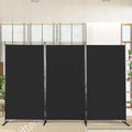 6ft Folding Room Divider Privacy Screens, 3 Panel Freestanding Wall Divider by Unknown