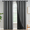Yakamok Grey Blackout Curtains 90 inches Long by Yakamok