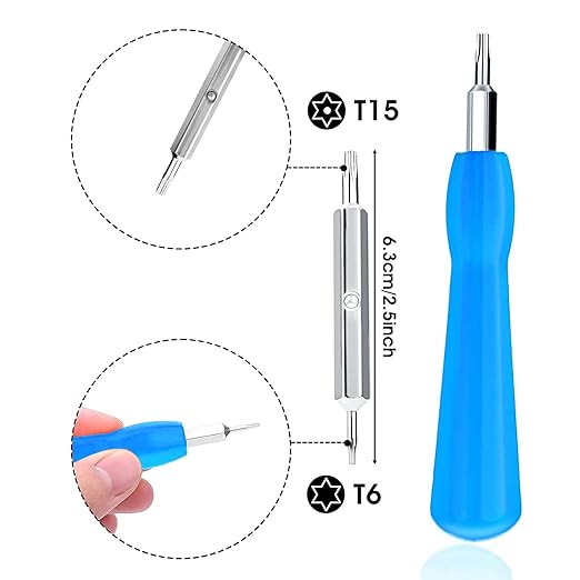 CYJJZQ Fast Wall Charger Charging Cable Cord Orange & Replacement Ring Doorbell Screwdriver Blue Screw Kit Fit for Fits All Ring Video Doorbell Models