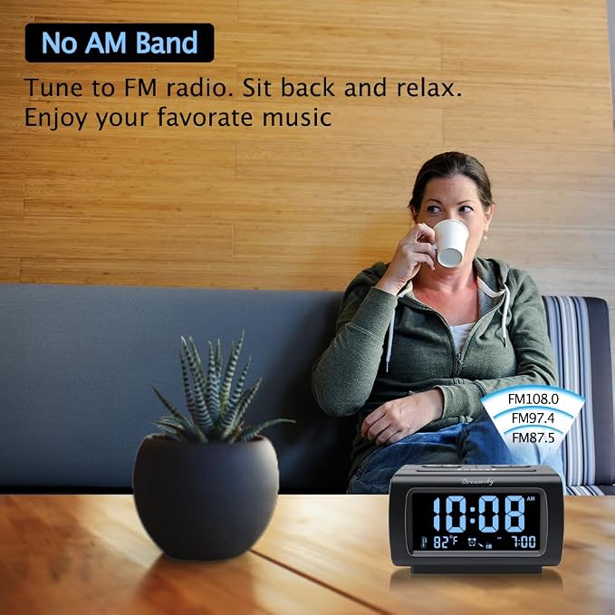 DreamSky Alarm Clock Radio for Bedrooms - Image 3