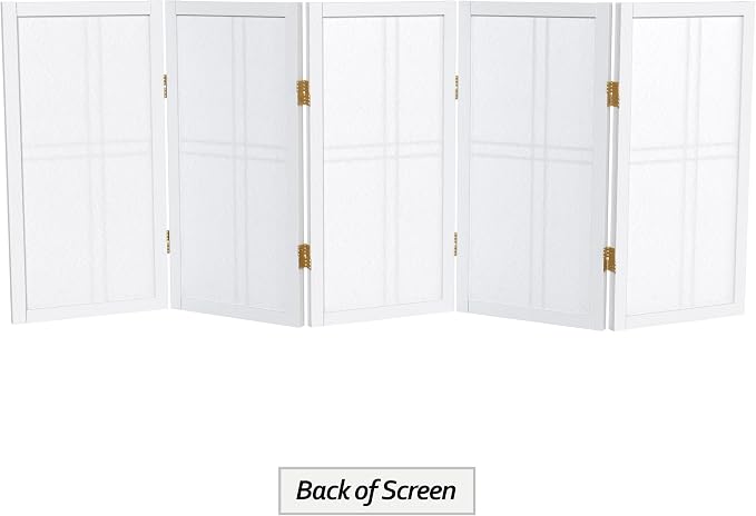 2 ft. Short Desktop Double Cross Shoji Screen - Image 7