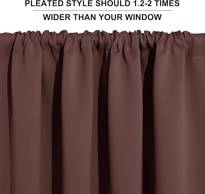 RYB HOME Small Window Curtains 45 inches Length - Image 5
