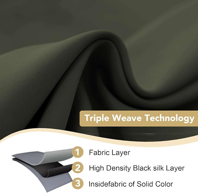 H.VERSAILTEX Thermal Insulated Blackout Window Panels Microfiber - Image 3