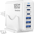 iPhone 17 Charger USB C Fast Charger Block, 3 Type C Port Each 40W Charger for iPhone 17 16 15 Pro Max Plus, Galaxy S25 S24 S23, iPad, Tablet, Total 165W GaN 6 Port Wall Charging Station Hub Adapter