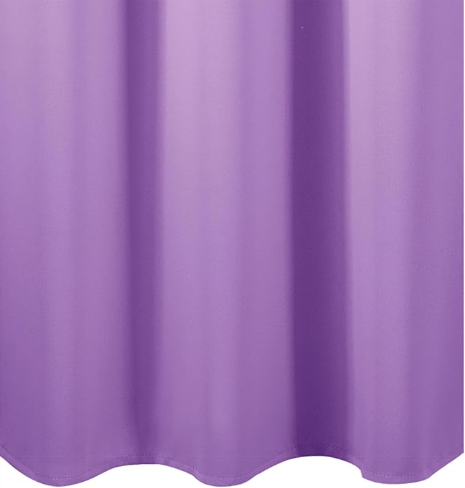 Blackout Curtains 66 x 72 Inch Long Lavender Curtains Set of 2 Panels Room - Image 8