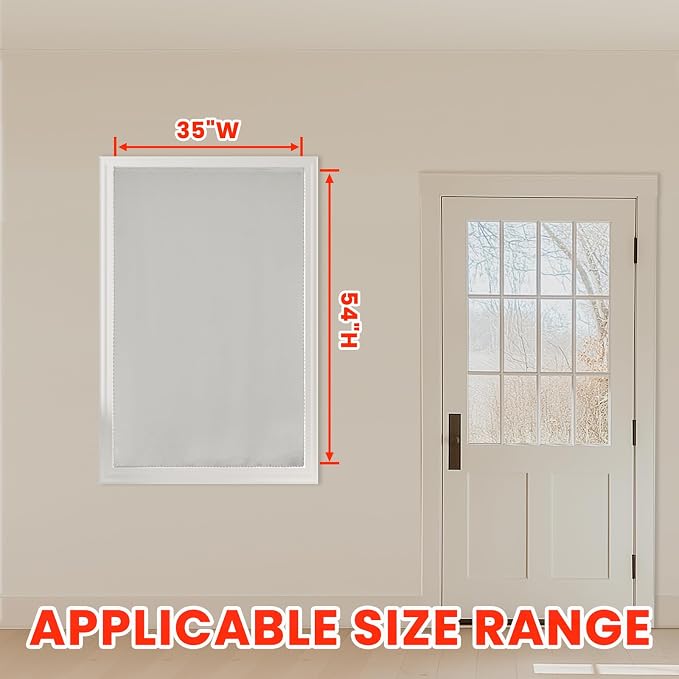 AJAZZ 100% Blackout Self Adhesive Curtains Small Window Short Temporary Black - Image 5