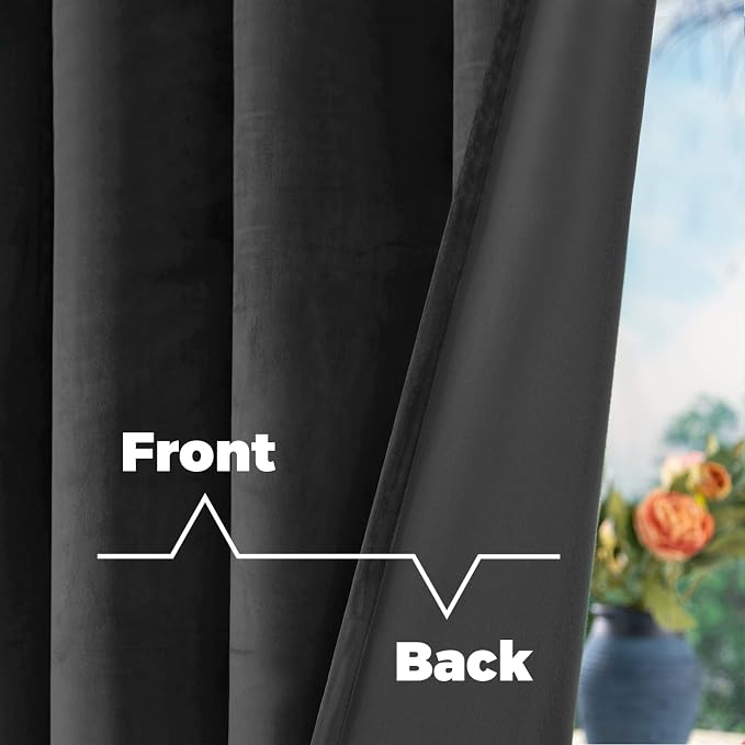BGment Velvet Blackout Curtains - Image 4