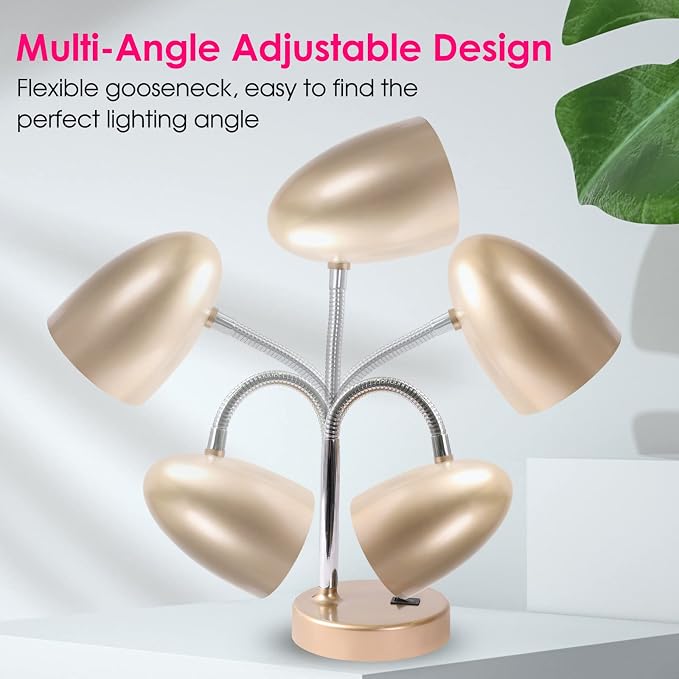 E ENERGETIC LIGHTING LED Desk Lamp, 3.5W 240LM 4000K Cool White Study Lamps - Image 4