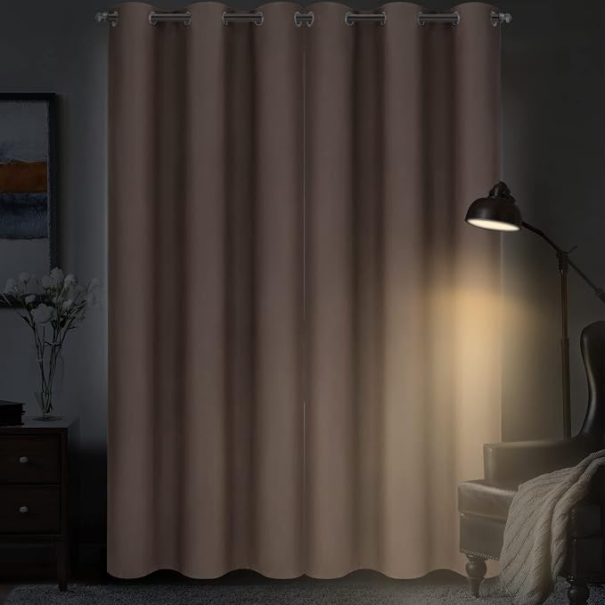 Diraysid Cappuccino Grommet Blackout Curtains - Image 4