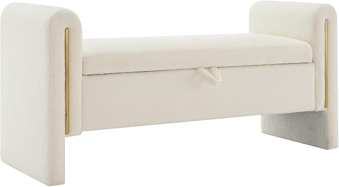 Modern Teddy Fabric Bed End Bench - Image 4