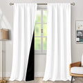 BGment White Blackout Curtains for Living Room 95 Inch Long 2 Panels | Thermal by BGment
