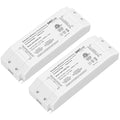 EMITEVER Triac Dimmable Driver,2 Packs 60W Power Supply,AC 120V to DC 24V Transformer,Compatible with Lutron and Leviton Dimmers,for LED Lighting,Class 2,ETL Certified