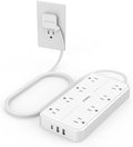 TESSAN Power Strip Surge Protector, 6FT Flat Plug Extension Cord | 8 Outlets 3 by TESSAN