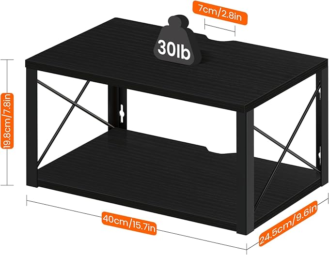 Floating Nightstand, 2 Tier Wall Mounted Nightstand - Image 2