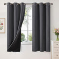 YoungsTex 100% Blackout Curtains 63 Inch Length by YoungsTex