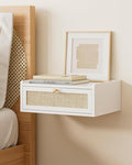 Floating Nightstand, Wall Mounted Night Stand by AEPOALUA