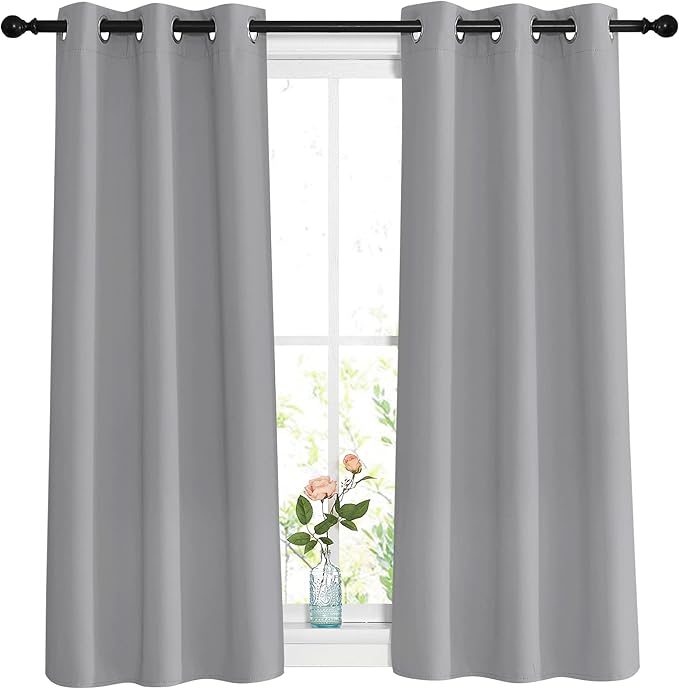 NICETOWN Blackout Sliver Grey Curtains by NICETOWN