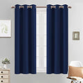 Yakamok Blackout Curtains 38x54 inch Navy Blue Thermal Drapes-Bedroom | 2 panels by Yakamok
