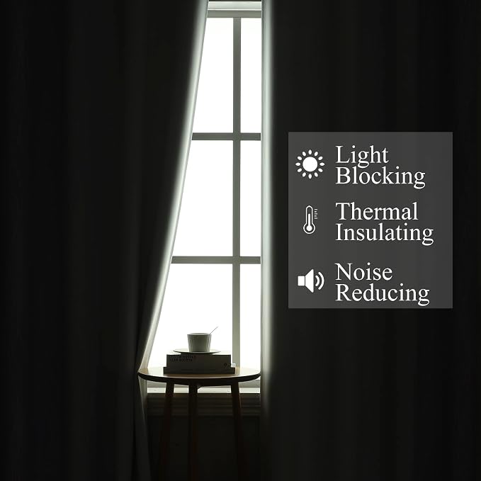 Lilac and Greyish White Ombre Blackout Curtains - Image 3