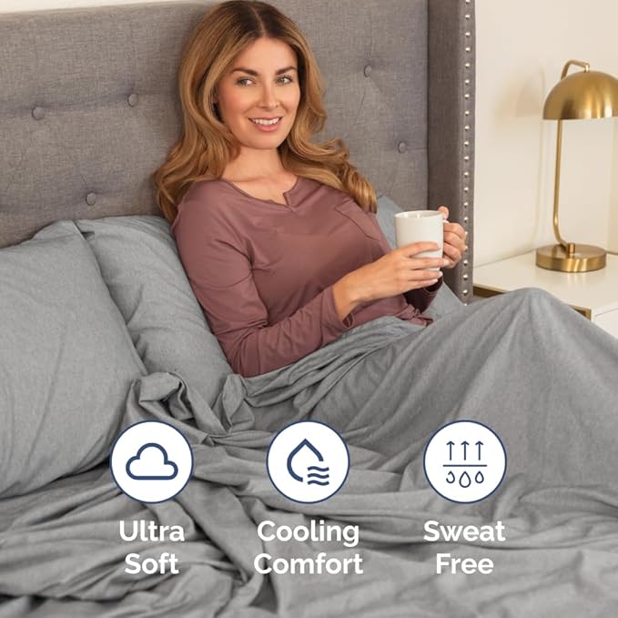 Full XL Bed Sheet Set - 4 Piece Extra Long Extended Full XL Sheets - Ultra-Soft, Breathable & Cooling - Fits 8” to 16" Mattress w/ Deep Pockets - 54" x 80" - Wrinkle & Fade Resistant - Heathered Grey