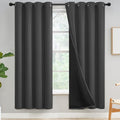 Yakamok Charcoal Grey Blackout Curtains 72 inches Long by Yakamok