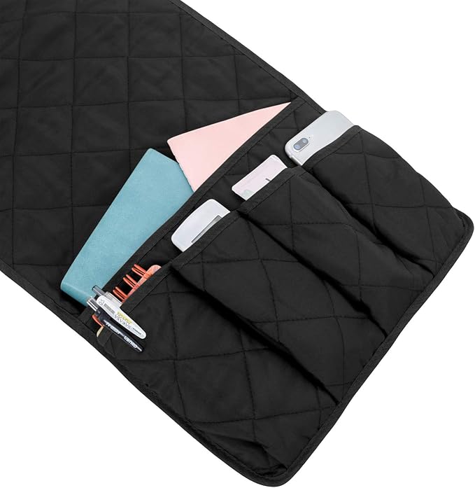 5 Pockets Remote Control Holder, Magazine Rack, Space Saver Organizer, Draped - Image 4