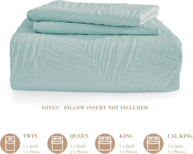 Exclusivo Mezcla 3-Piece Queen Quilt Bedding Set, Soft Microfiber Bedspread | - Image 6
