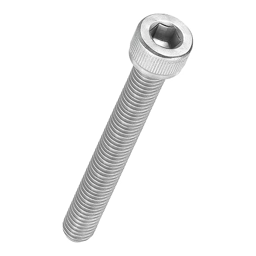 Kozelo 5pcs Socket Head Cap Screws - [M8-1.25 x 65mm] 304 Stainless Steel Allen Socket Drive for Electrical Motor 3D Printing Fan Engine Replacement Use, Silver