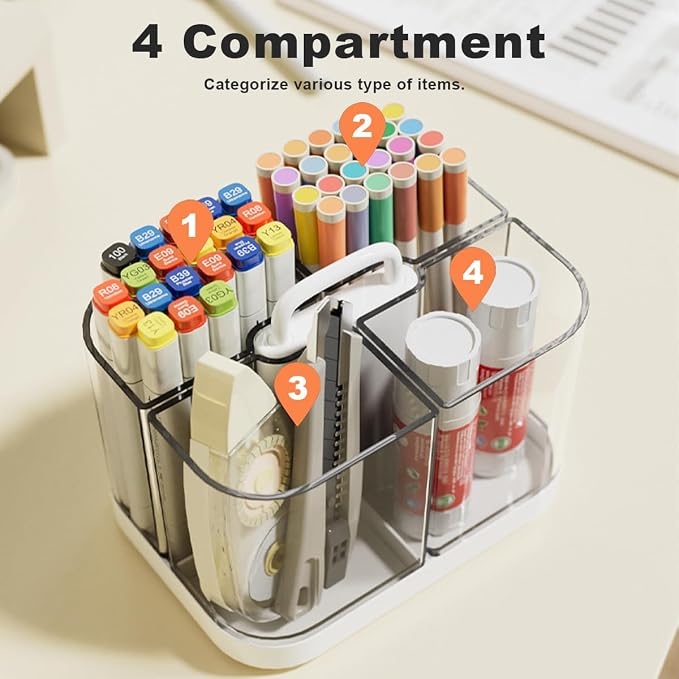 2 Pack Small Plastic Portable Caddy - Image 4
