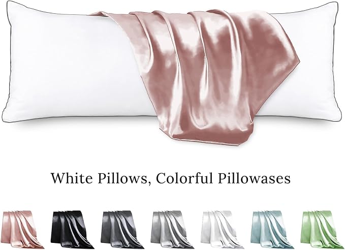 Body Pillow with Satin Pillowcase, Body Pillow - Image 2