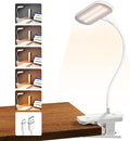 Rechargeable LED Desk Lamp, Clip Reading Light by Home