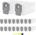 18 Pack Dust Bags for Roborock QRevo/Saros 10R/ S8 MaxV Ultra/Qrevo Pro/Qrevo S/Qrevo Master/QV 35A/Qrevo Curv/Qrevo Edge/Qrevo Slim/Qrevo Plus Vacuum Cleaner, Replacement Vacuum Bags, 3.5L Capacity